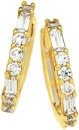 9ct-Cubic-Zirconia-Huggie-Earrings Sale