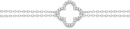 Sterling-Silver-Cubic-Zirconia-182cm-Open-Clover-Bracelet Sale
