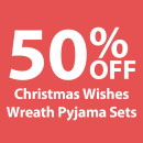 50-off-Christmas-Wishes-Wreath-Pyjama-Sets Sale