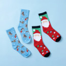 Christmas-Wishes-Santa-Sock-Bauble-2-Pack-Set Sale
