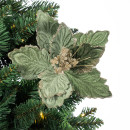 Christmas-Wishes-Clip-On-Flower-Sage-Velvet Sale