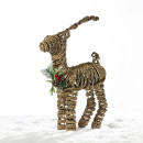Christmas-Wishes-Rattan-Standing-Deer-Decor-44cm Sale
