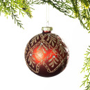 Christmas-Wishes-Red-Flower-Lace-Glass-Bauble Sale