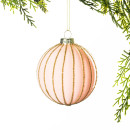 Christmas-Wishes-Pink-Velvet-Round-Glass-Bauble Sale