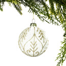Christmas-Wishes-Shimmer-Champagne-Leaf-Glass-Bauble Sale