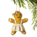 Christmas-Wishes-Felt-Gingerbread-Girl-Hanging-Christmas-Tree-Decoration Sale