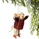Christmas-Wishes-Felt-Pig-On-Skates-Hanging-Christmas-Tree-Decoration Sale