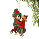 Christmas-Wishes-Felt-Dogs-Hugging-Hanging-Christmas-Tree-Decoration Sale