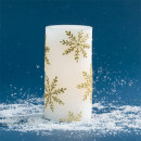 LED-Snowflake-Pillar-Candles Sale