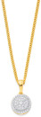 9ct-Diamond-Round-Cluster-Pendant Sale