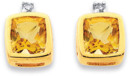 9ct-Citrine-with-Diamond-Studs Sale