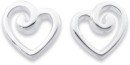Sterling-Silver-Open-Heart-Studs Sale