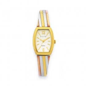 Elite-Ladies-3-Tone-Watch on sale