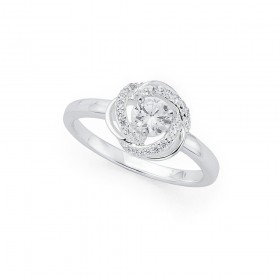 Silver+Cubic+Zirconia+Ring