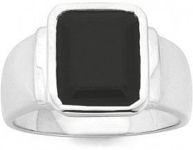 Square+Gents+Onyx+Ring+in+Sterling+Silver