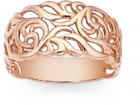 9ct+Rose+Gold+Filigree+Ring