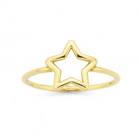 Star-Ring-in-9ct-Yellow-Gold on sale