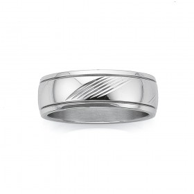 Chisel-Mens-Stripe-Ring on sale