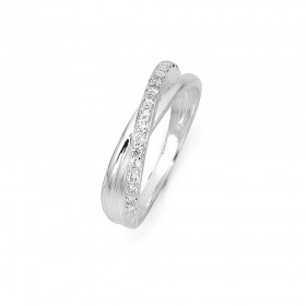 Sterling+Silver+Cubic+Zirconia+Ring