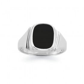 Sterling-Silver-Onyx-Gents-Ring on sale