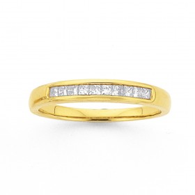 9ct%2C+Princess-Cut+Diamond+Ring