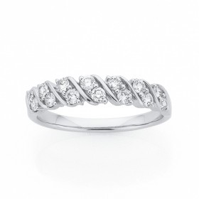 9ct+White+Gold+Diamond+Ring+Total+Diamond+Weight%3D.50ct