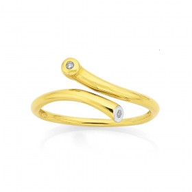 9ct-Modern-Water-Resistantap-Ring-with-Diamond on sale