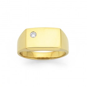 9ct-Gents-Diamond-Ring on sale