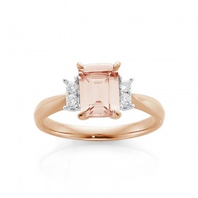 18ct%2C+1.5ct+Morganite+Ring