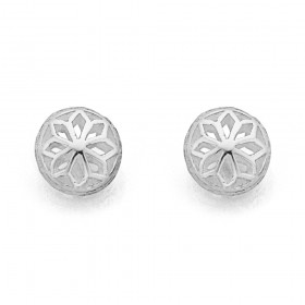 Sterling+Silver+Filigree+Stud+Earrings