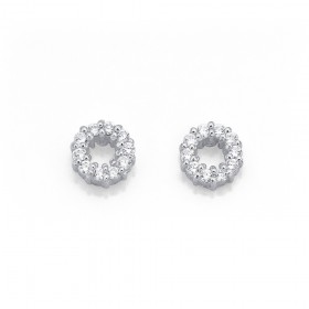 Sterling+Silver+Cubic+Zirconia+Studs