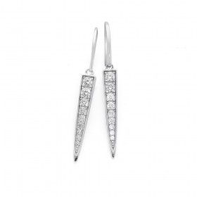 Sterling+Silver+Cubic+Zirconia+Earrings