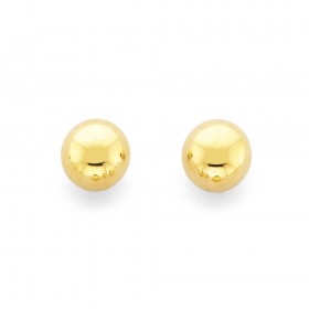 9ct+5mm+Ball+Studs