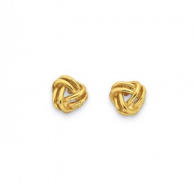 9ct+Knot+Studs