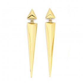 9ct+Long+Spike+Earrings