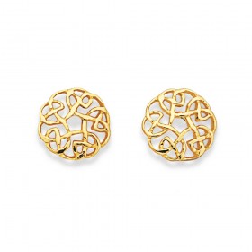 9ct+Celtic+Studs