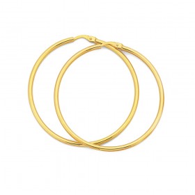 9ct+Gold%2C+Jumbo+Hoops+44mm