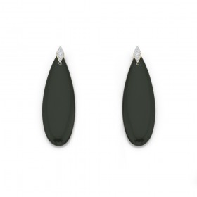 9ct-Diamond-Onyx-Earrings on sale