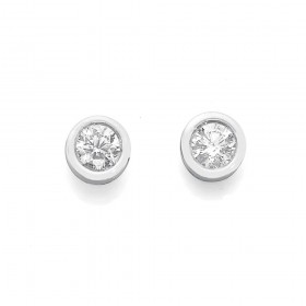 9ct+White+Gold%2C+Diamond+Studs+Total+Diamond+Weight%3D.25ct