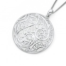 Sterling+Silver+Fern+Pendant