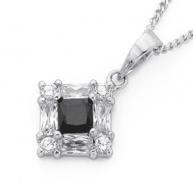 Sterling-Sterling-Silver-Cubic-Zirconia-Pendant on sale