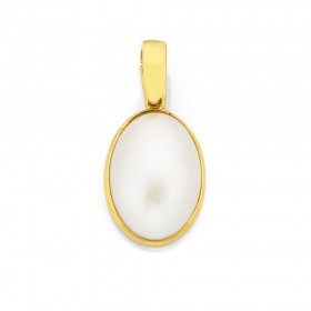 9ct+Mabe+Pearl+Enhancer+Pendant