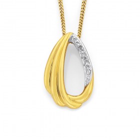 9ct%2C+Diamond+Set+Pendant