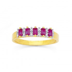 9ct+Synthetic+Ruby+%26amp%3B+Diamond+Ring