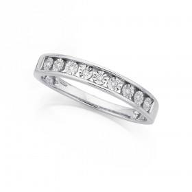 9ct-White-Gold-Diamond-Band on sale