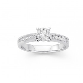 9ct-White-Gold-Diamond-Cluster-Ring-TDW40ct on sale