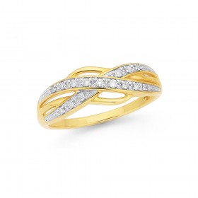 9ct-Diamond-Crossover-Ring on sale