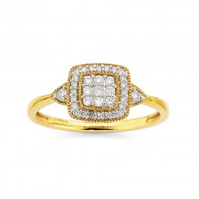 9ct-Gold-Diamond-Ring-TDW25ct on sale