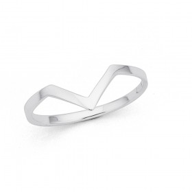 Sterling+Silver+Chevron+Ring