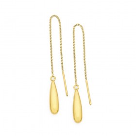 Thread+Earrings+in+9ct+Yellow+Gold